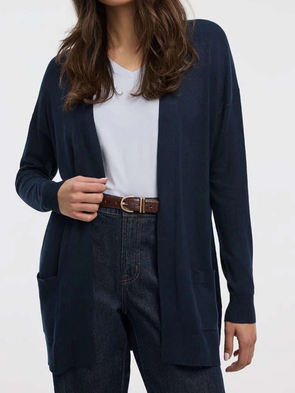 Karen Scott Cardigan  Two front pockets